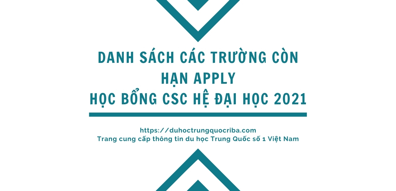 Danh sach cac truong con han apply hoc bong CSC he Dai hoc 2021