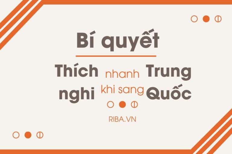 bi quet thich nghi nhanh khi sang trung quoc nhap hoc