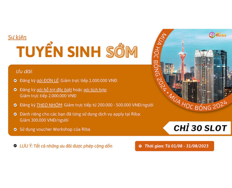 Sự kiện tuyển sinh sớm 2024