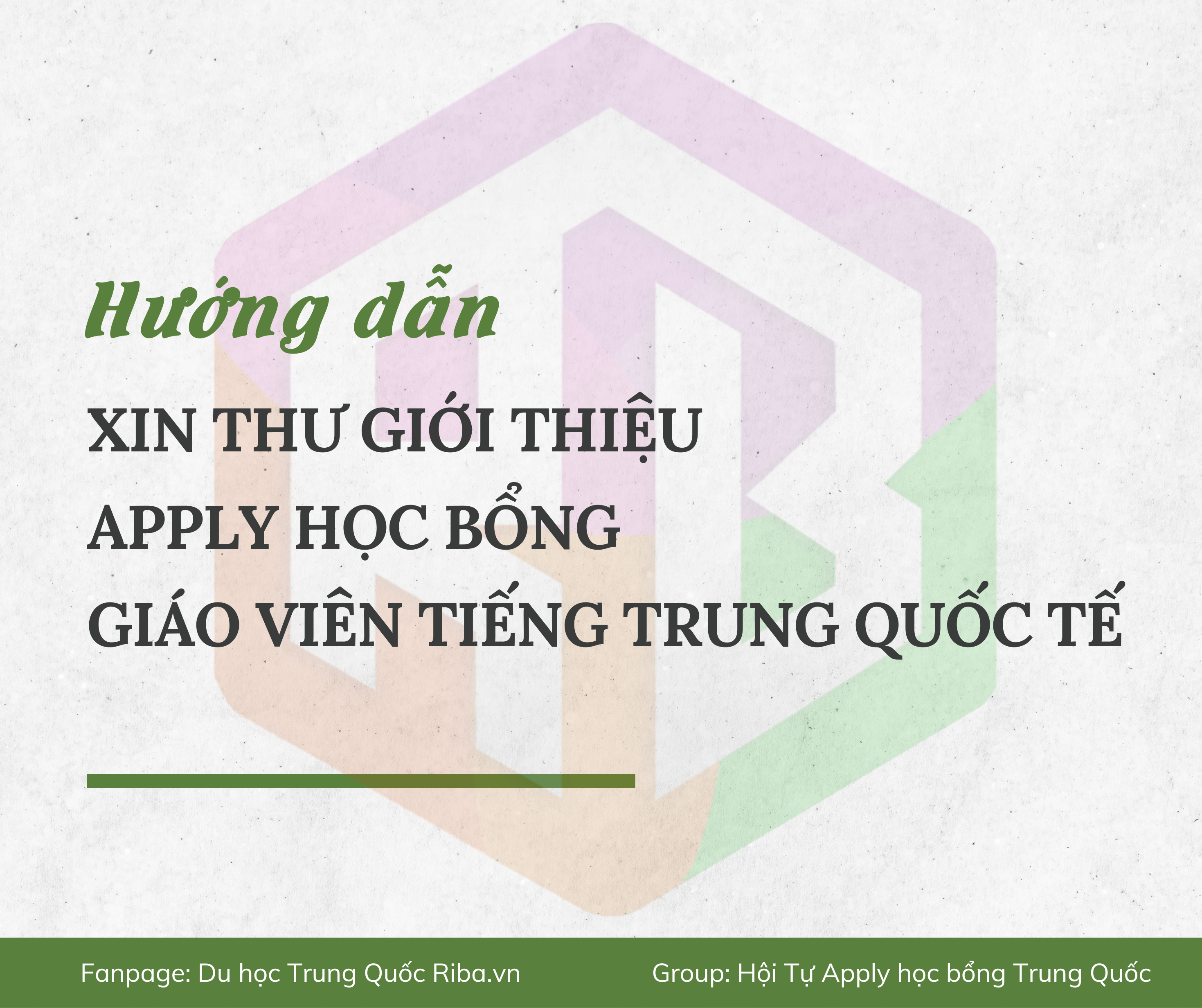 HƯỚNG DẪN XIN THƯ GIỚI THIỆU APPLY HỌC BỔNG CIS