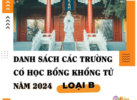 Danh sách trường có học bổng Khổng Tử loại B 2024 - Riba.vn