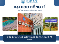 Thông tin tuyển sinh 2024 Đại học Đồng Tế - Học bổng Giáo viên tiếng Trung Quốc tế (CIS)