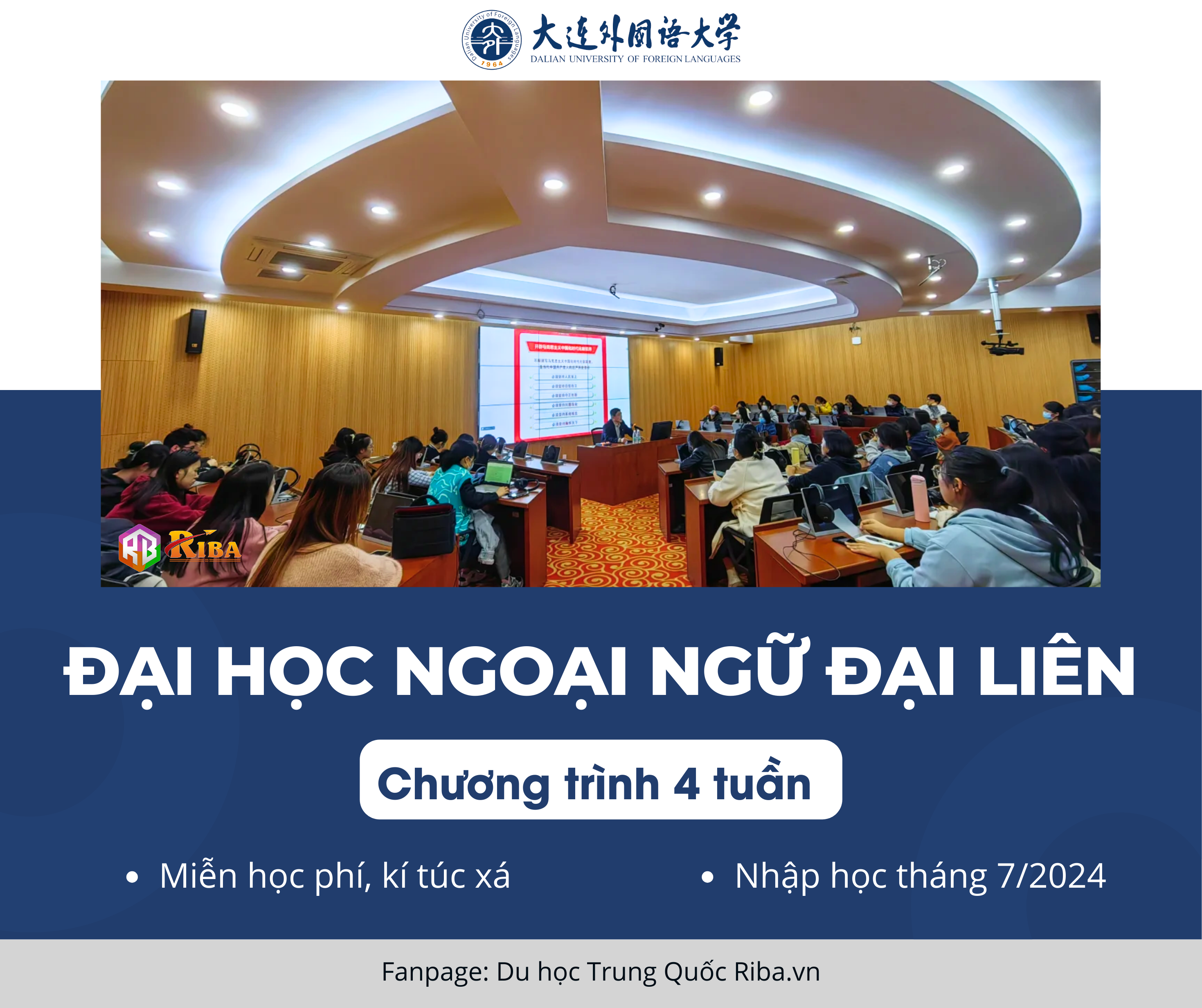 Tuyển sinh chương trình 4 tuần Đại học Ngoại ngữ Đại Liên