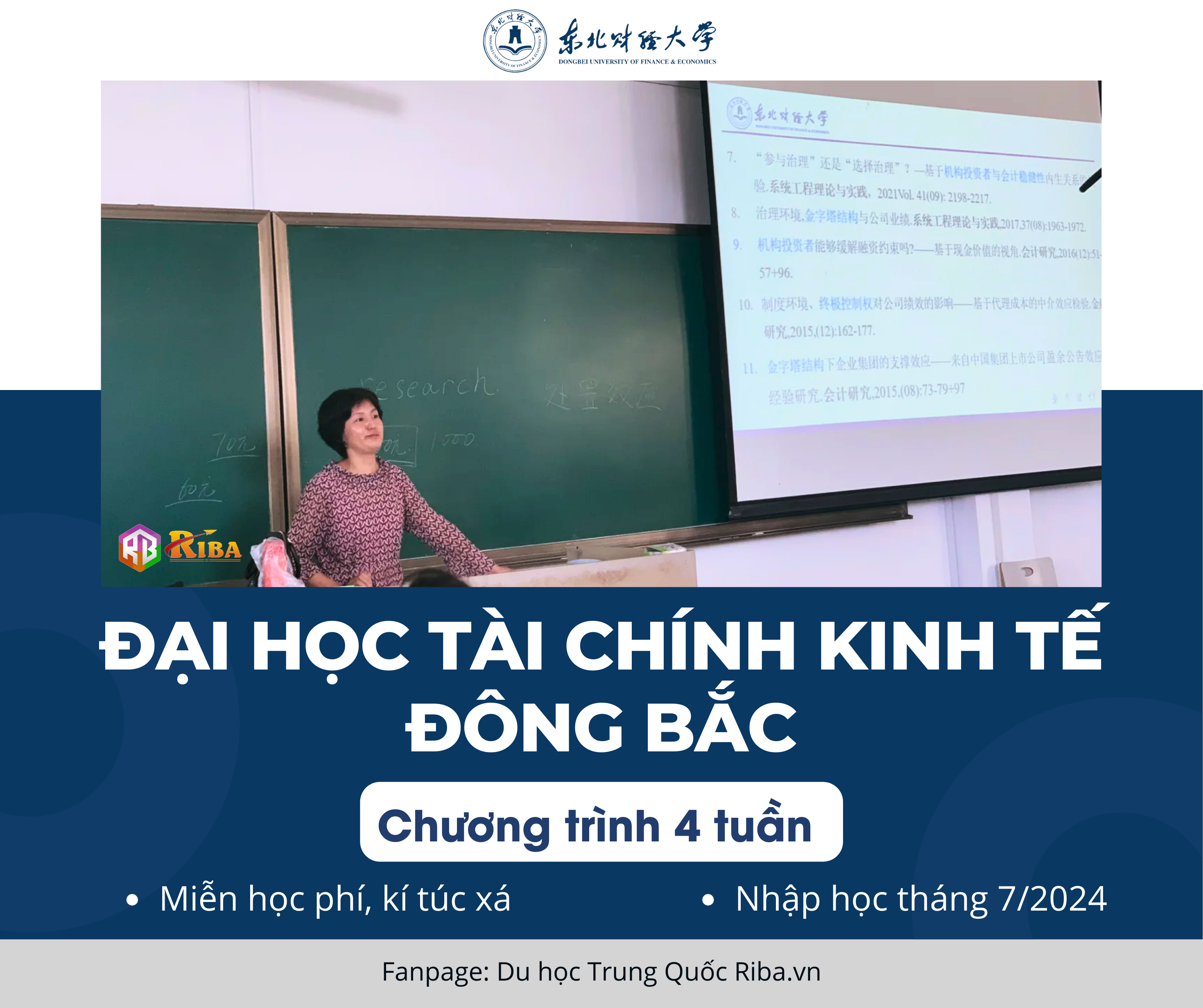 Tuyển sinh chương trình 4 tuần Đại học Tài chính Kinh tế Đông Bắc