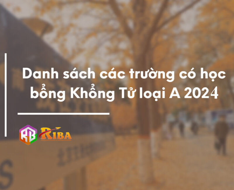 Danh sách trường có học bổng Khổng Tử loại A năm 2024