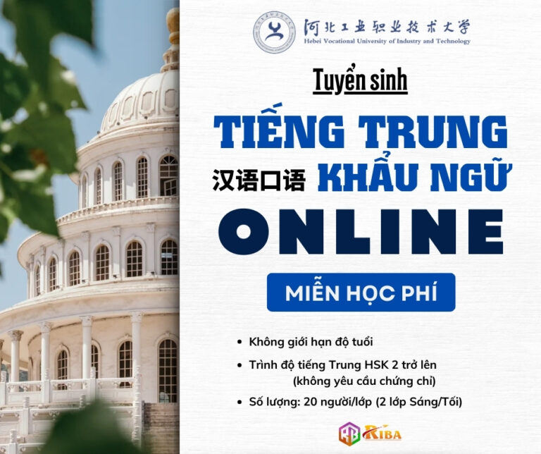 Tuyển sinh Lớp tiếng Trung khẩu ngữ online