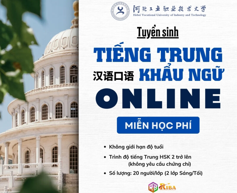 Tuyển sinh Lớp tiếng Trung khẩu ngữ online