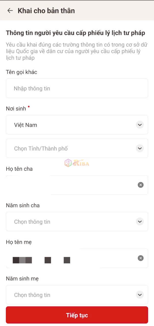 HƯỚNG DẪN LÀM LÝ LỊCH TƯ PHÁP ONLINE TRÊN ỨNG DỤNG VNeID - Riba.vn