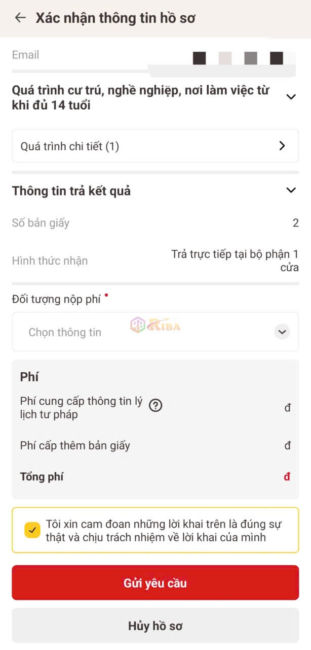 HƯỚNG DẪN LÀM LÝ LỊCH TƯ PHÁP ONLINE TRÊN ỨNG DỤNG VNeID - Riba.vn