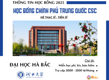 Đại học Hà Bắc tuyển sinh 2025 học bổng CSC hệ Thạc sĩ & Tiến sĩ