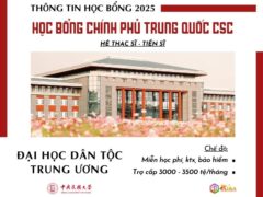 THÔNG TIN TUYỂN SINH 2025 - HỌC BỔNG CSC - ĐẠI HỌC DÂN TỘC TRUNG ƯƠNG HỆ THẠC SĨ & TIẾN SĨ