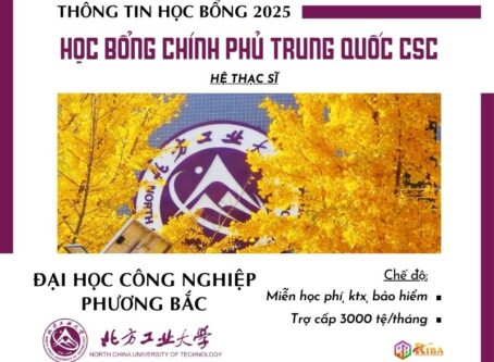 Đại học Công nghiệp Phương Bắc tuyển sinh 2025 học bổng CSC hệ Thạc sĩ & Tiến sĩ