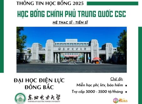 Đại học Điện lực Đông Bắc tuyển sinh 2025 học bổng CSC hệ Thạc sĩ & Tiến sĩ