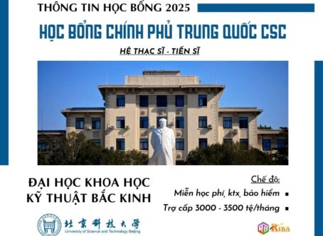 Đại học Khoa học Kỹ thuật Bắc Kinh tuyển sinh 2025 học bổng CSC hệ Thạc sĩ & Tiến sĩ