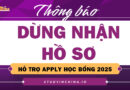 Riba dừng tiếp nhận hồ sơ hỗ trợ apply học bổng năm 2025