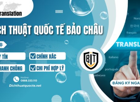 Dịch thuật Quốc tế Bảo Châu tuyển dụng