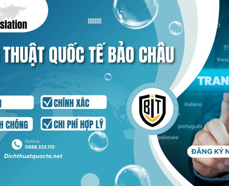 Dịch thuật Quốc tế Bảo Châu tuyển dụng